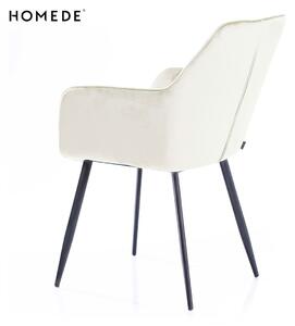 HOMEDE Designová židle Vialli krémová
