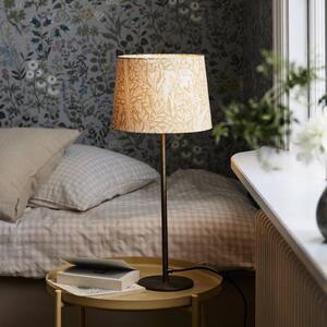PR Home Stolní lampa BASE ELDERTREE, žlutá, výška 58 cm, látka, Žlutá / oranžová, Obývací pokoj / jídelna, kov