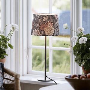 PR Home Stolní lampa BASE DAHLIA, hnědá, výška 58 cm, látka, Hnědá / rez, Obývací pokoj / jídelna, kov