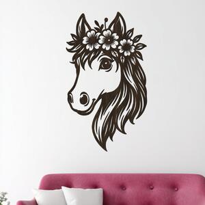 Dřevěná dekorace Poník | Rozměry (cm): 23x40 | Zvolte barvu dekoru: Wenge