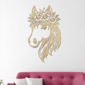 Dřevěná dekorace Poník | Rozměry (cm): 23x40 | Zvolte barvu dekoru: Javor