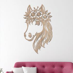 Dřevěná dekorace Poník | Rozměry (cm): 23x40 | Zvolte barvu dekoru: Dub Sonoma