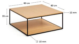 Konferenční stolek noya 80 x 80 cm dub