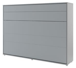 Sklápěcí postel BC-04 140x200 Bed-Concept, Rozměr postele: 140 x 200 cm, Barva: šedá, LED světlo s USB: bez LED světla s USB, Vnitřní osvětlení pod policemi: bez osvětlení políc 5902928397406