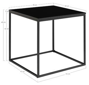 Černý odkládací stolek Energy