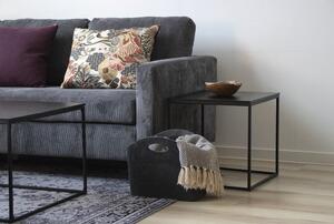 House Nordic Odkládací stolek, černý, černý rám\n45x45x45 cm (Černá)