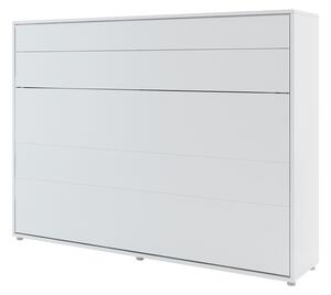 Sklápěcí postel BC-04 140x200 Bed-Concept, Rozměr postele: 140 x 200 cm, Barva: bílá, LED světlo s USB: bez LED světla s USB, Vnitřní osvětlení pod policemi: bez osvětlení políc 5902928397420