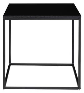 House Nordic Odkladací stolek 45cm černý Vita (Odkládací stolek s černým rámem a černou deskou 45x45x45 cm)