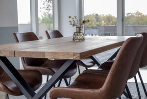 House Nordic Jídelní stůl Montpellier (Jídelní stůl v barvě olejovaného dubu s rovnou hranou - připravený na rozkládací desky\n200x95xh75 cm)