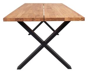 House Nordic Jídelní stůl, olejovaný dub s rovnou hranou, připravený na rozkládací desky\n95x200xh75 cm (Přírodní)