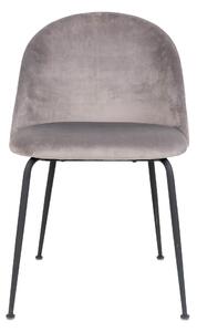 Jídelní židle Geneve (Židle v šedém sametu s černými nohami\nHN1213)
