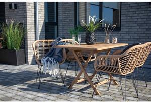 House Nordic Jídelní stůl z teakového dřeva, přírodní, 120x80x75 cm (Teak)