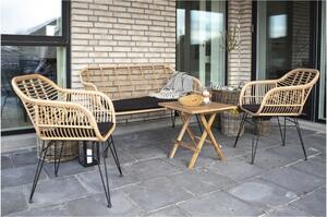 Nordic Experience Hnědá jídelní židle Corma z umělého ratanu