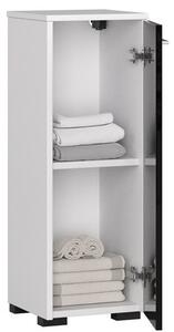 Koupelnová skříňka FIN S30 - bílá/černá lesk