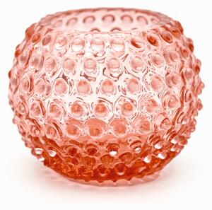 Sklárna Častolovice - Váza 12cm - Hobnail - Ananas - měděná