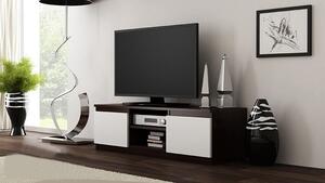 TP Living TV stolek RTV LCD 120 tmavě hnědý, bílý
