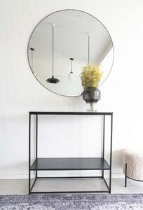 House Nordic Jersey Mirror (Zrcadlo s černým rámem Ø100 cm)