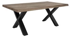 House Nordic Konferenční stolek, dub olejový kouřový se zvlněnou hranou\n70x120xh50 cm (Přírodní)