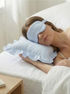 Sinsay - Polštář a oční maska se středními pruhy - modrá