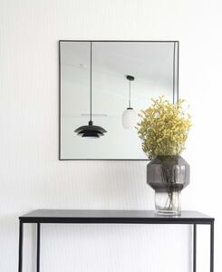 House Nordic Jersey Mirror (Zrcadlo s černým vzhledovým rámem 60x60 cm)