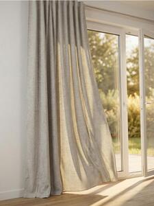 Sinsay - Záclona na stuhách s krystaly - šedá
