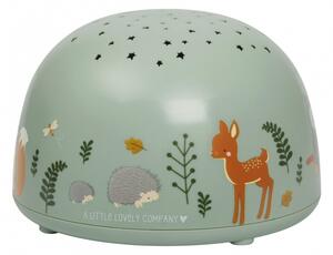 A Little Lovely Company - lampa s projektorem - kamarádi z lesa