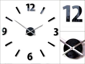 ModernClock 3D nalepovací hodiny Klaus černé