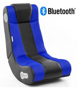 Wohnling Relaxační křeslo s reproduktory a bluetooth (černá/modrá) (100252106001)