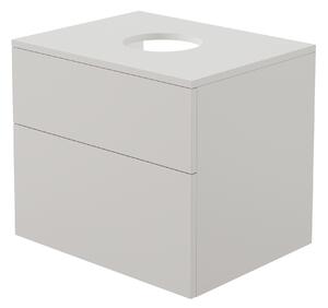 Deante Prizma, závěsná skříňka s pultovou deskou 600x470x520 mm, kašmír matný, DEA-SDI_KB61