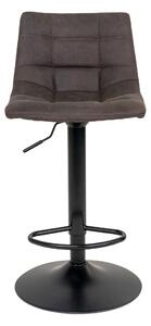 Barová židle Middelfart (Barová židle v tmavě šedé barvě s černými nohami)