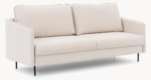 Rozkládací pohovka Movani - béžový pletený materiál Loft 01 / černé nohy
