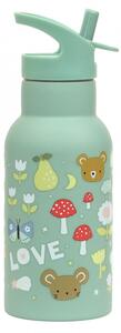 A Little Lovely Company - nerezová lahev na pití, 350 ml - radost