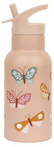 A Little Lovely Company - nerezová lahev na pití, 350 ml - motýl