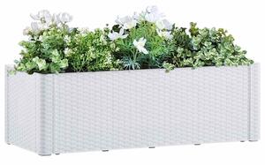 Zahradní vyvýšený záhon se samozavlažováním bílý 100x43x33 cm 313959