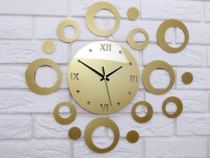 ModernClock 3D nalepovací hodiny Ring zlaté