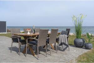 Nordic Experience Zahradní židle Rekki z umělého ratanu šedé barvy