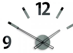ModernClock 3D nalepovací hodiny Will šedo-černé