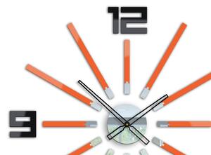 ModernClock 3D nalepovací hodiny Briliant oranžové