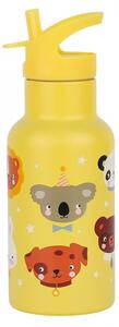 A Little Lovely Company - nerezová láhev na pití, 350 ml - zvířecí kamarádi