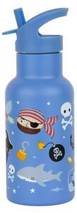 A Little Lovely Company - nerezová láhev na pití, 350 ml - piráti