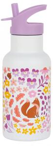 A Little Lovely Company - nerezová láhev na pití, 350 ml - květinová zahrada