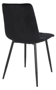 Sametová jídelní židle Meno černá