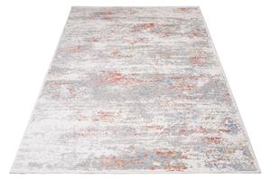 Makro Abra Moderní kusový koberec PORTLAND G509C bílý červený Rozměr: 80x150 cm
