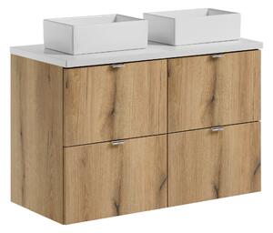 Comad Koupelnová skříňka s deskovým umyvadlem set Nova Oak 100 dub coast evoke
