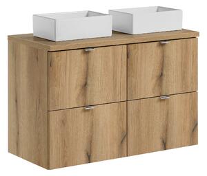 Comad Koupelnová skříňka s deskovým umyvadlem set Nova Oak 100 dub coast evoke