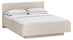 Manželská postel 140 cm Explicaba (kašmír) (s roštem) (s úl. prostorem)