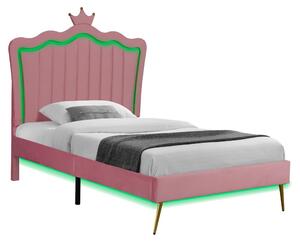 Jednolůžková postel 90 cm Reinsercion 1 (růžová) (s roštem)