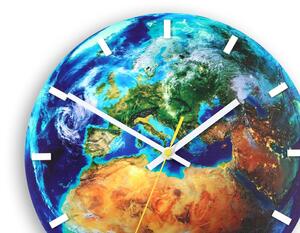 ModernClock Nástěnné hodiny Globe modré