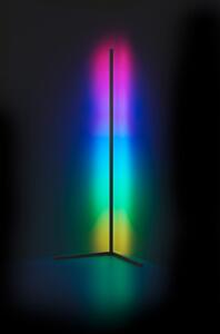 Černá LED stojací lampa (výška 141 cm) Level – Trio