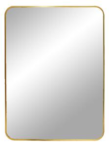 Nordic Experience Zlaté obdélníkové nástěnné zrcadlo Vardar 50x70 cm